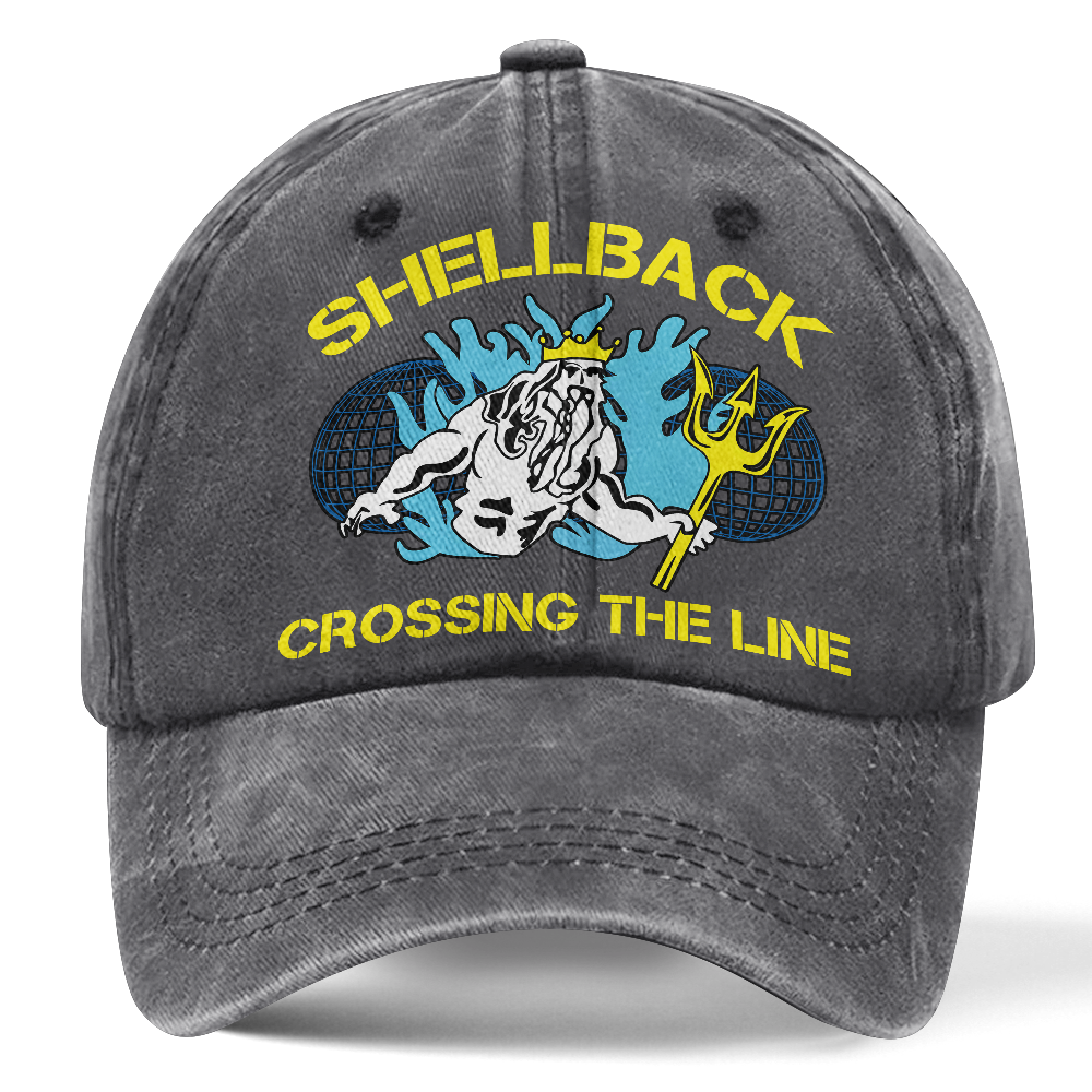 Personalizable Navy Shellback Washed Cap