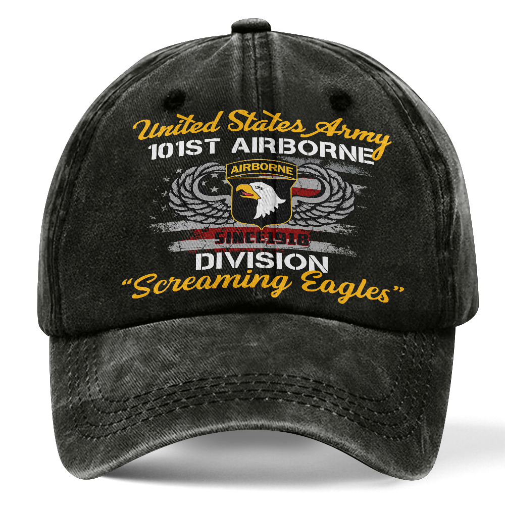 Airborne Screaming Eagles Washed Cap