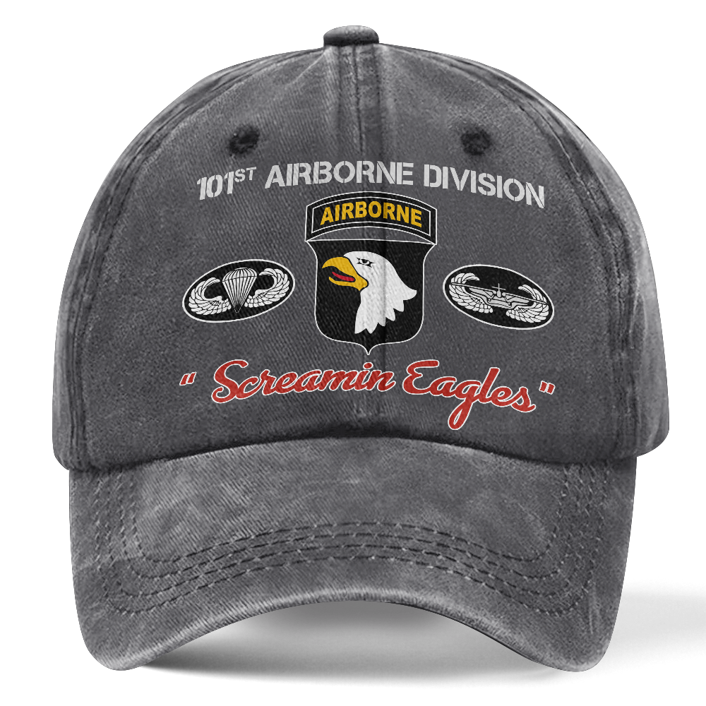 Airborne Screaming Eagles Washed Cap