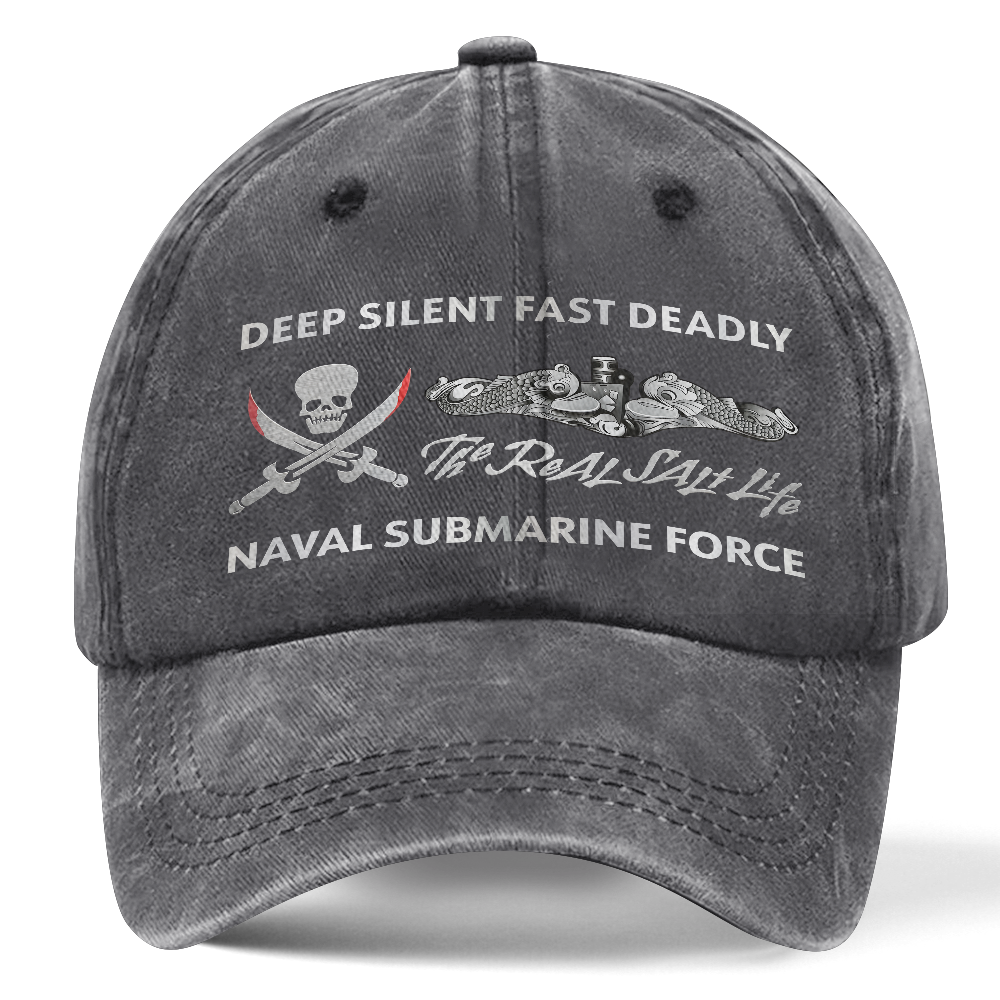 Navy Submarine Washed Cap