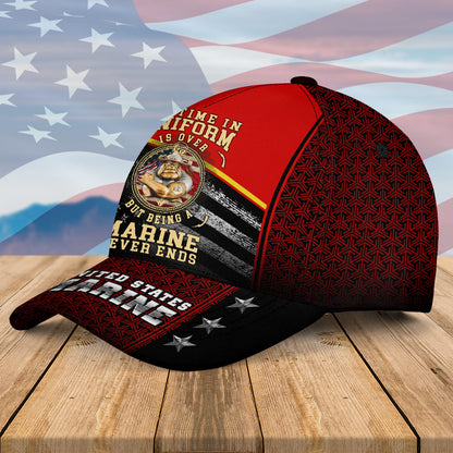 Being A Marine Never Ends Hat Cap