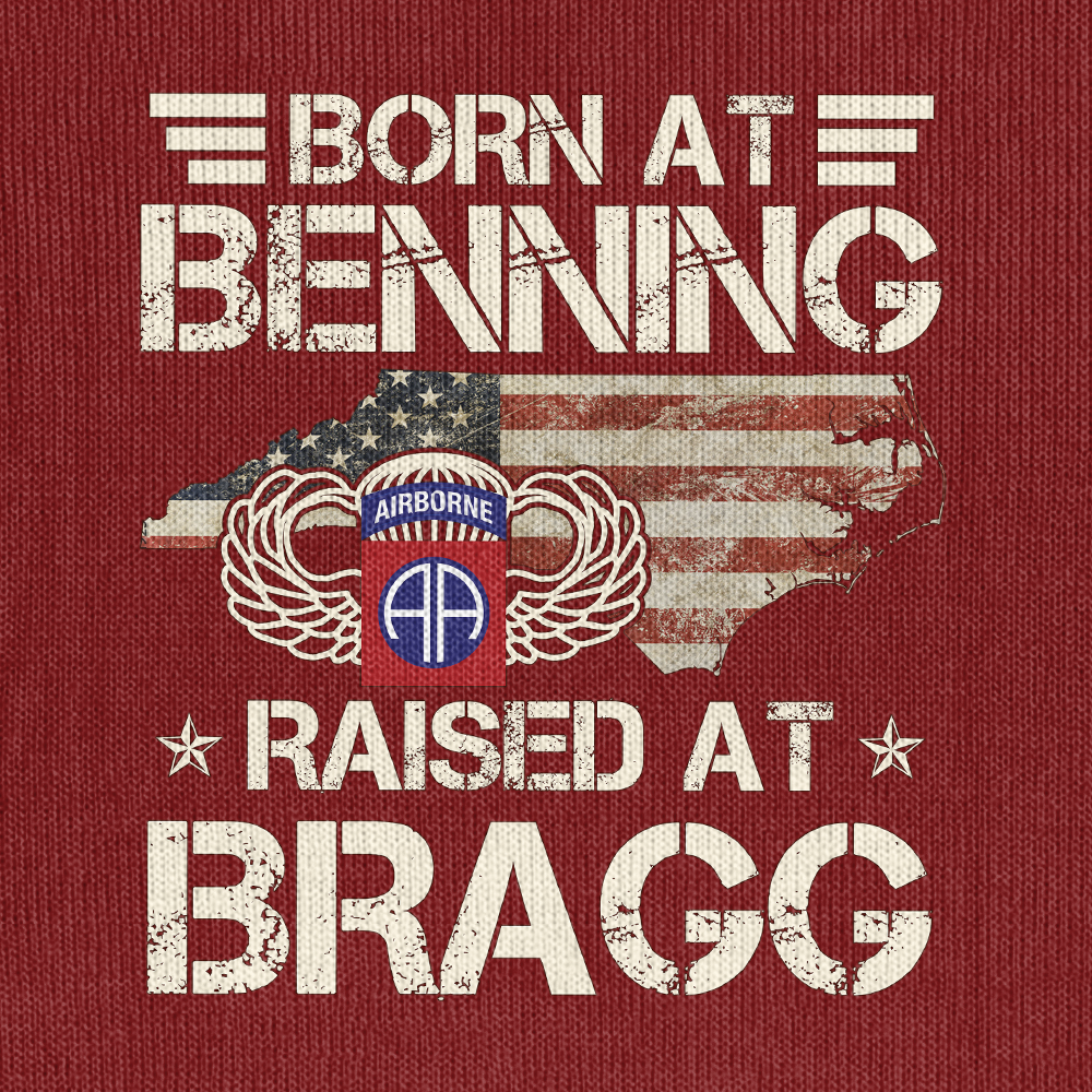 Born At Benning Raised At Bragg Knitted Sweatshirt