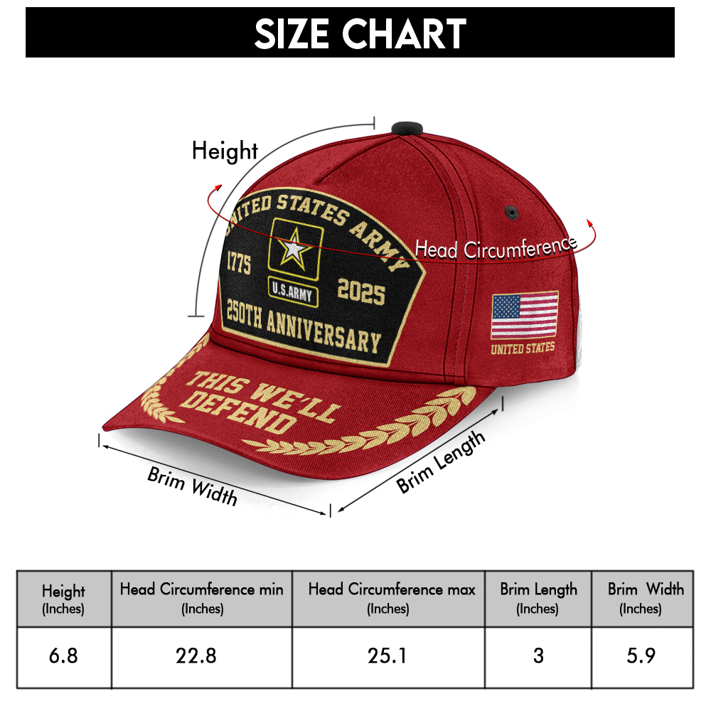Army 250th Anniversary Classic Cap