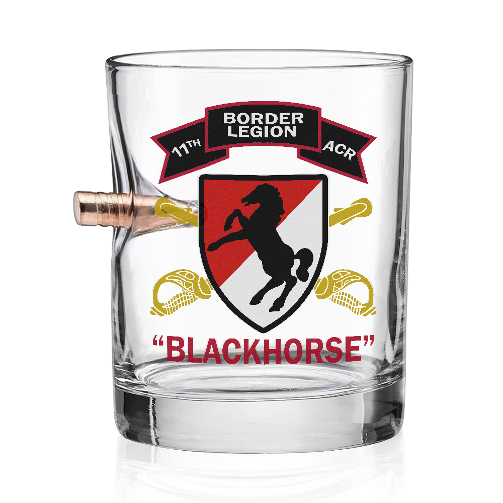 11th ACR Border Legion Bullet Whiskey Glass