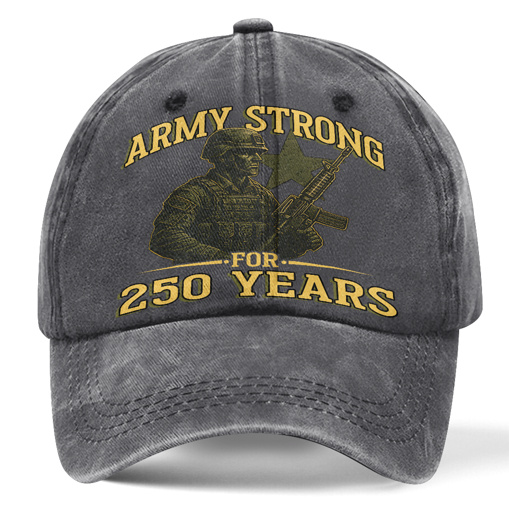 Army 250th Anniversary Washed Cap