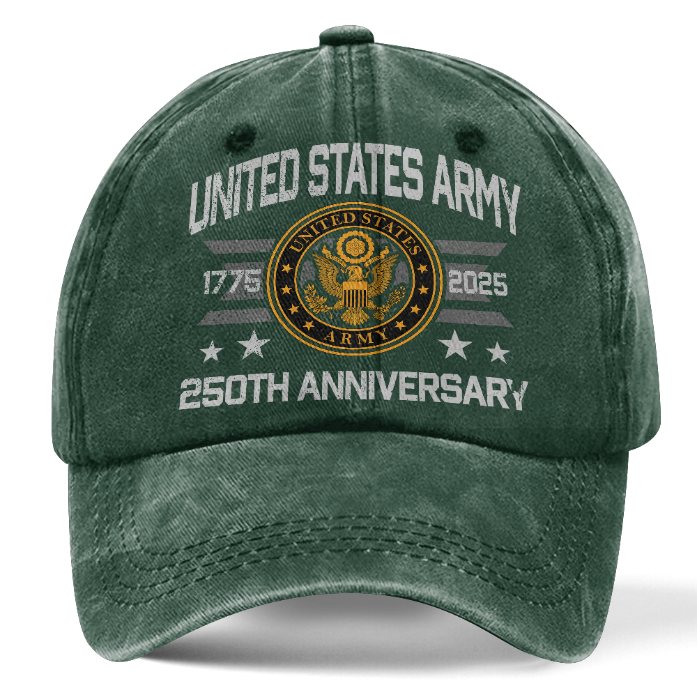 Army 250th Anniversary Washed Cap