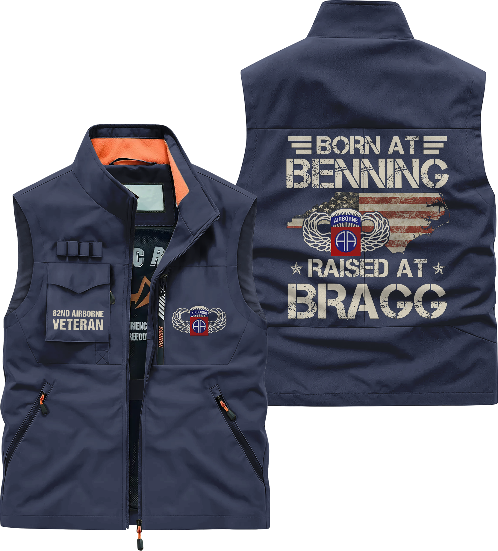 82nd Airborne Born At Benning Pocket Vest