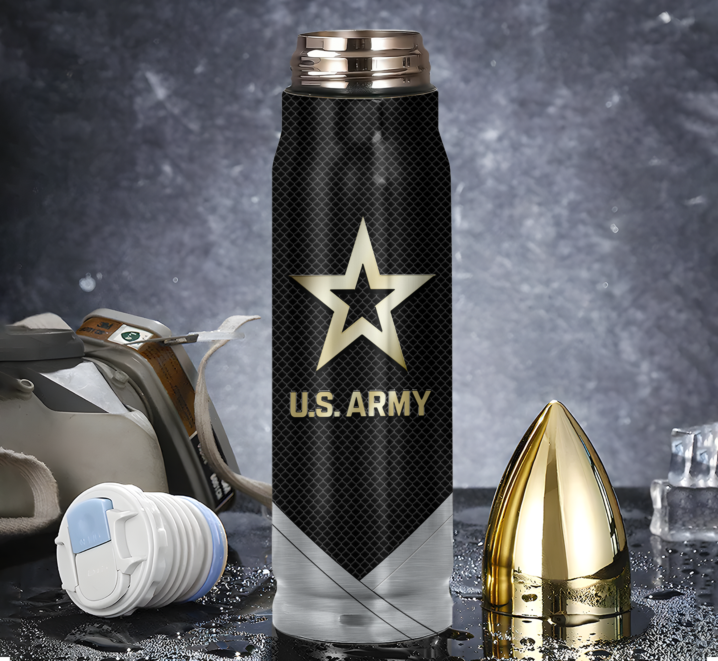 Army 250th Anniversary Bullet Tumbler