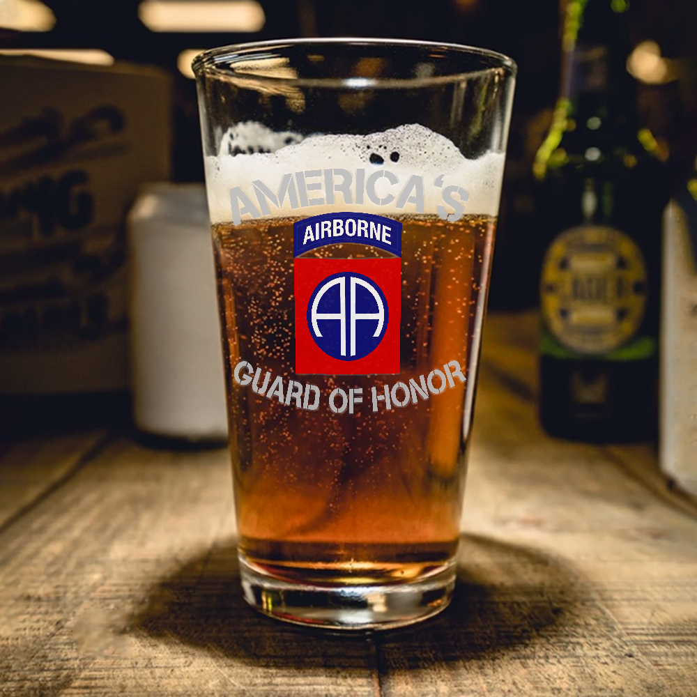 Airborne America's Guard Of Honor Pint Glass