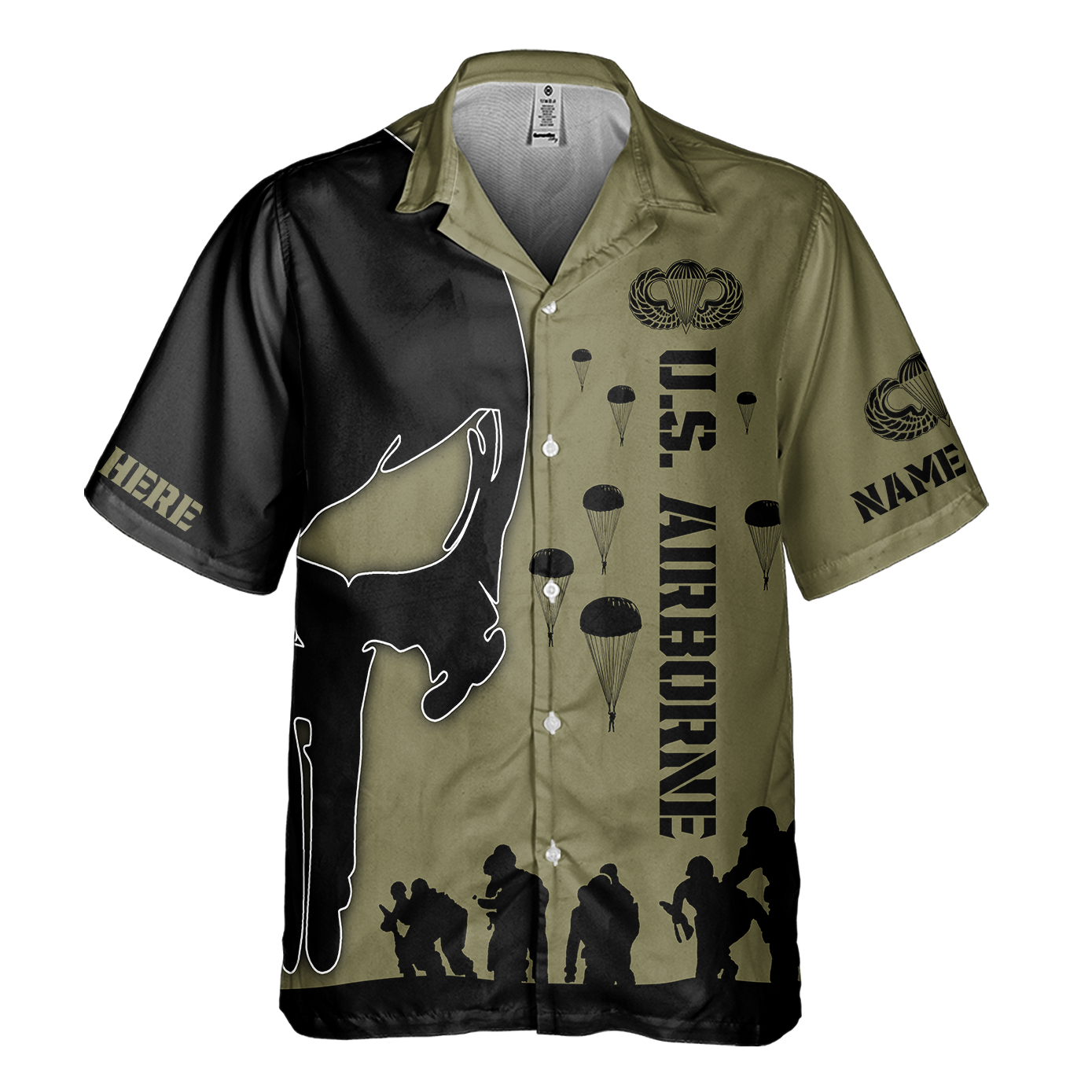 Airborne Paratrooper I Am The .001% Cuban Shirt