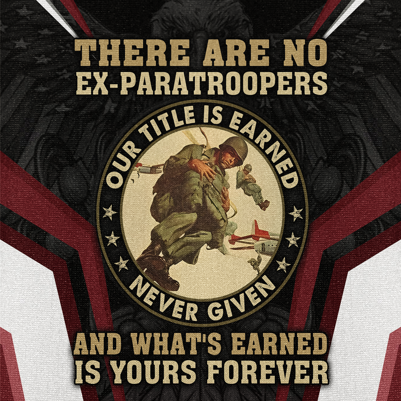 There Are No Ex-Paratroopers Cuban Shirt