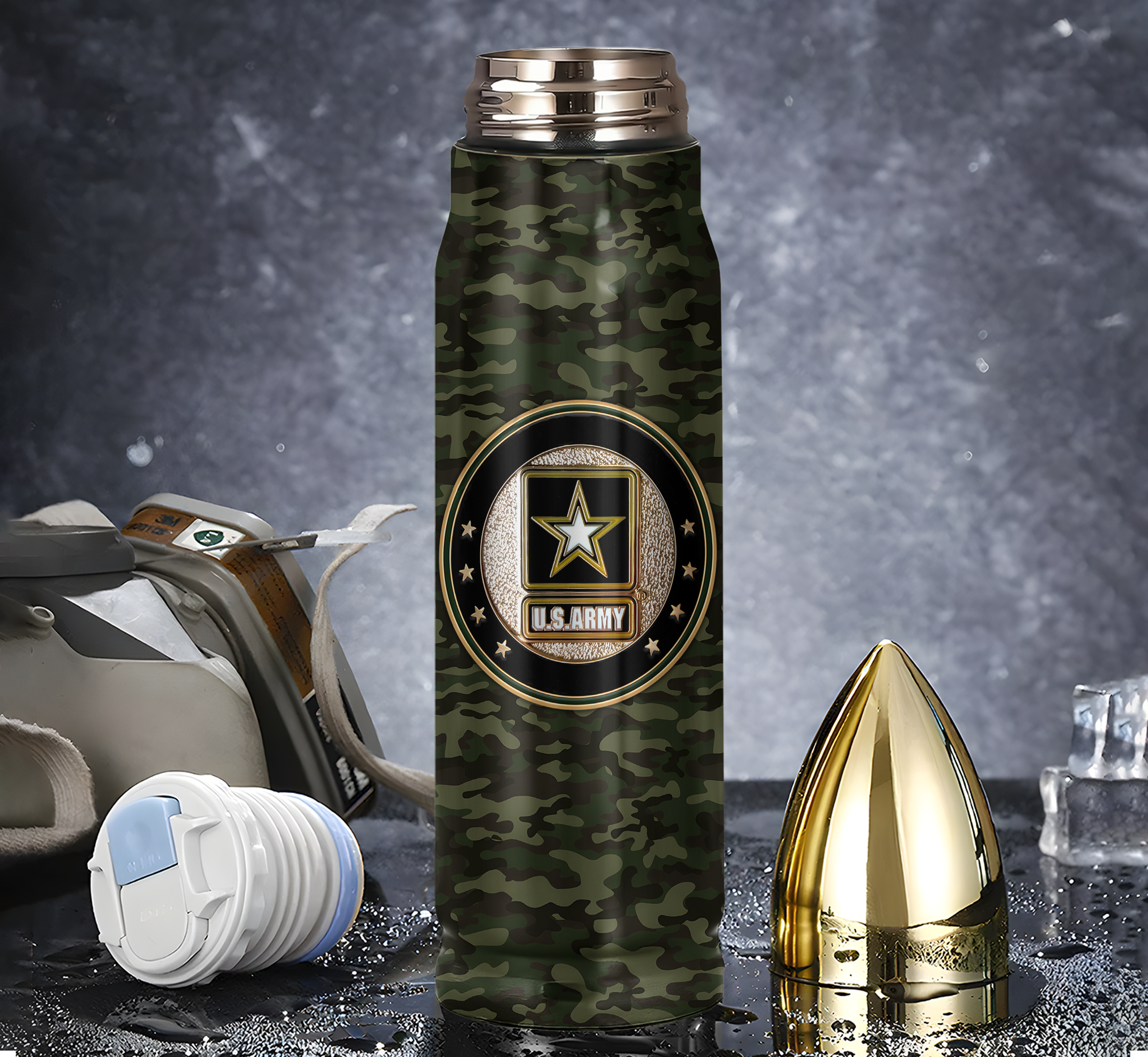Army 250th Anniversary Bullet Tumbler