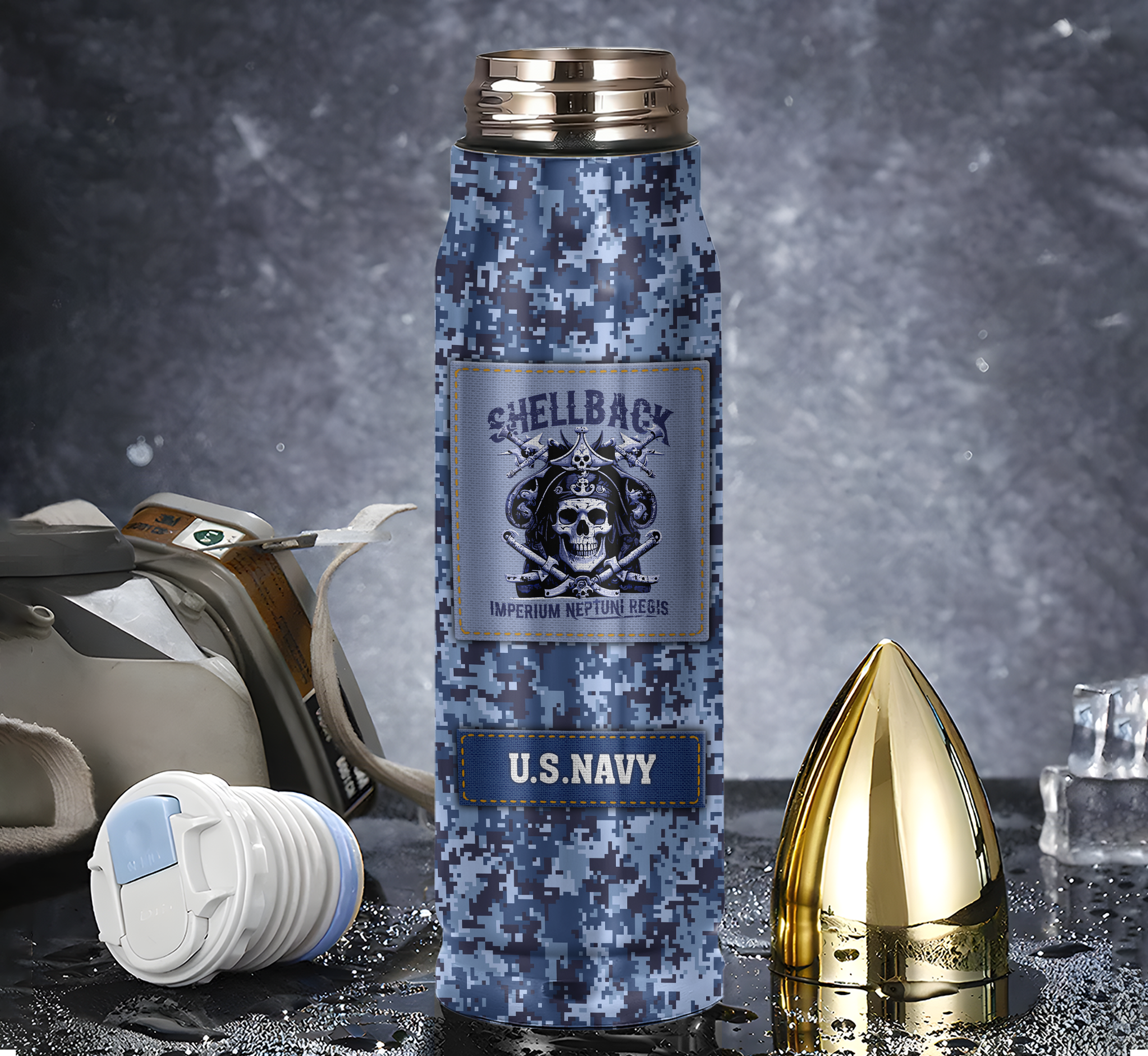 Navy Shellback Bullet Tumbler