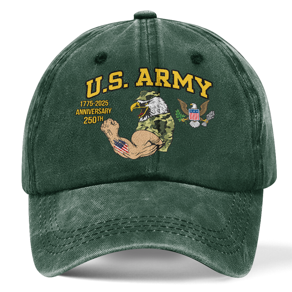 Army 250th Anniversary Washed Cap