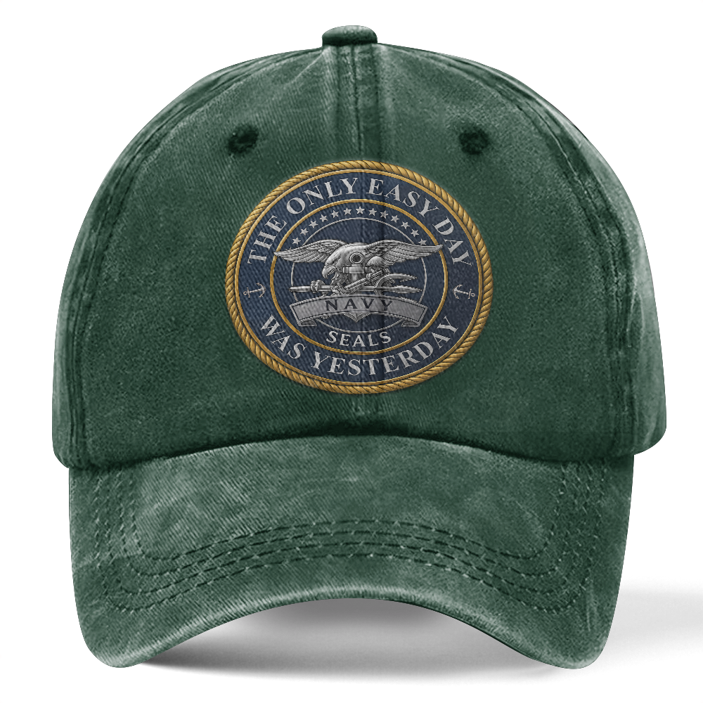 Personalizable Navy Seals Washed Cap