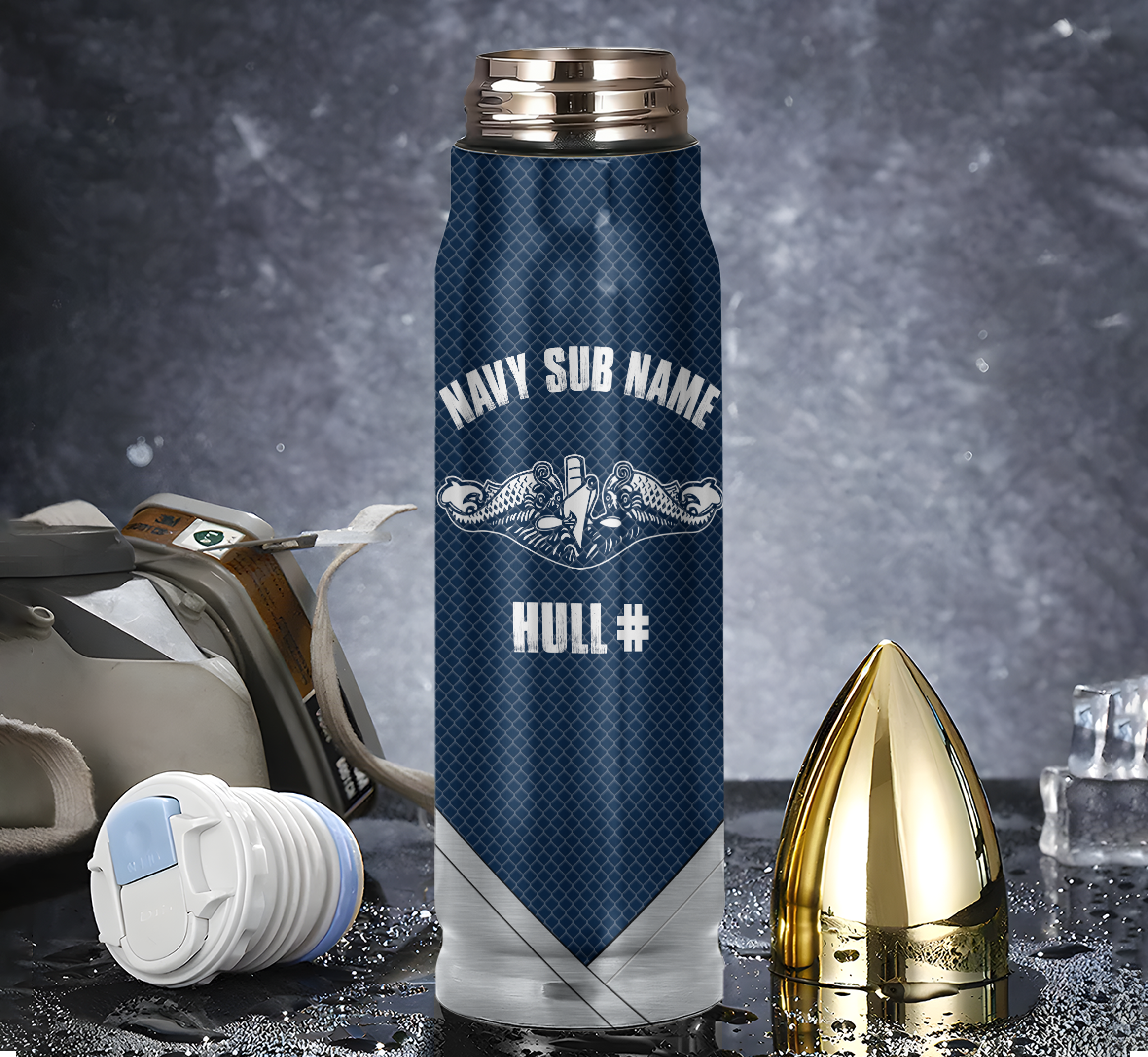 Navy Submarine Bullet Tumbler