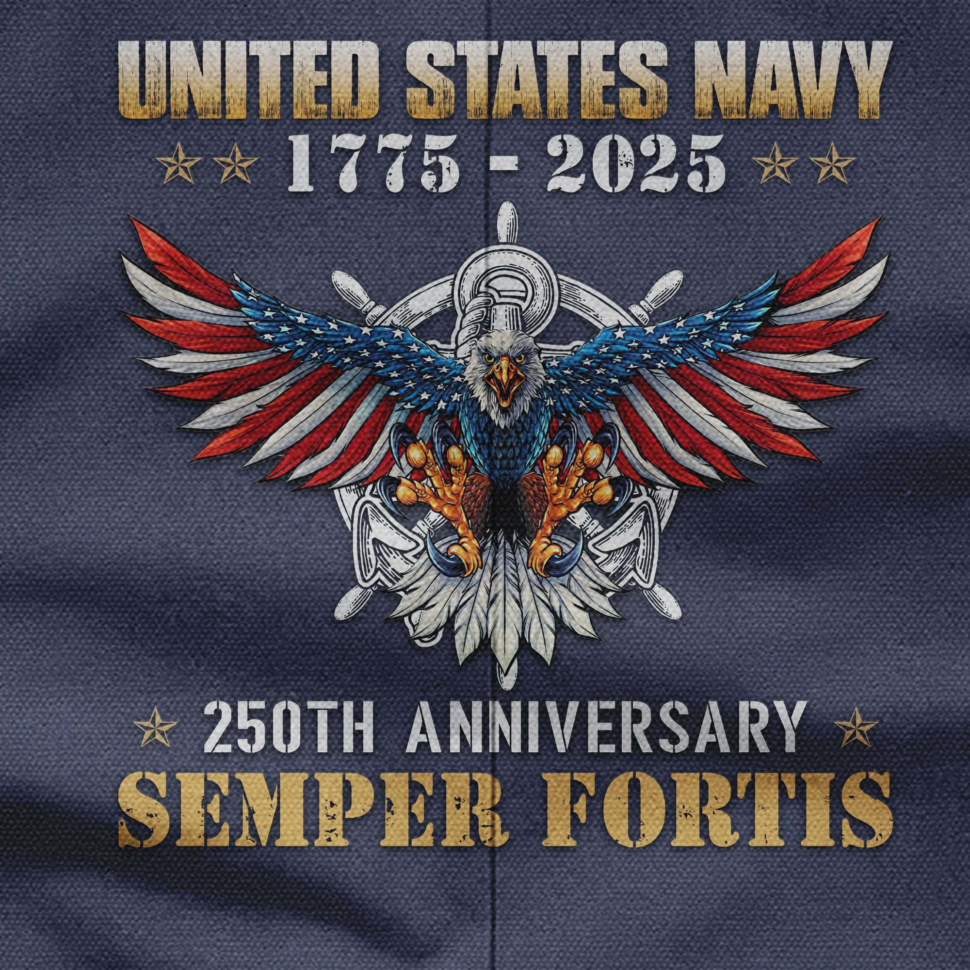 Navy 250th Anniversary Pocket Vest