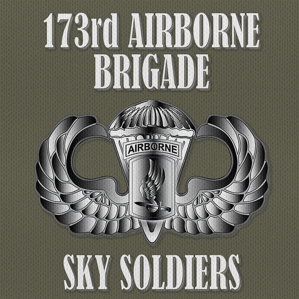173rd Airborne Brigade Raglan Zip Polo Shirt