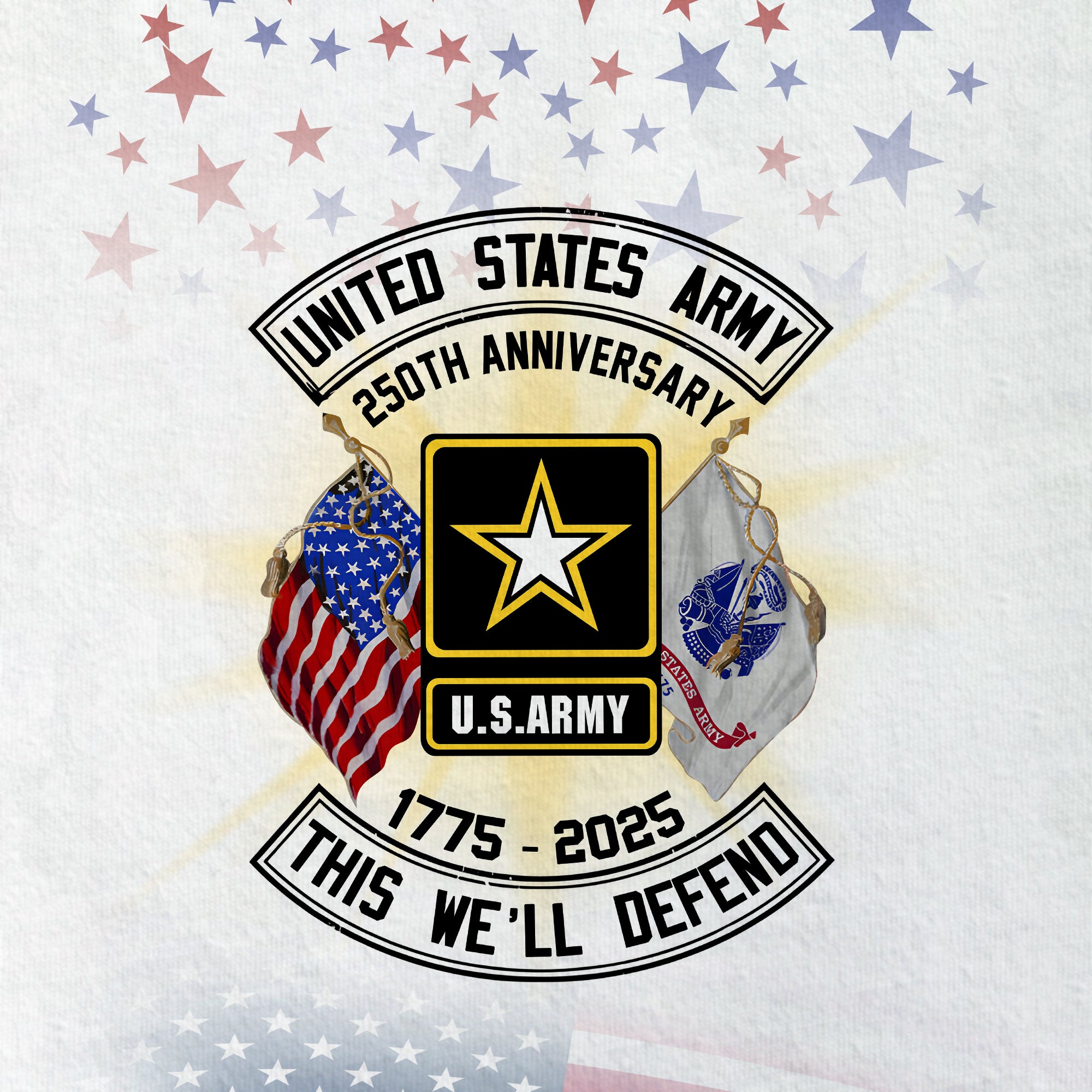 Army 250th Anniversary Raglan Zip Polo Shirt