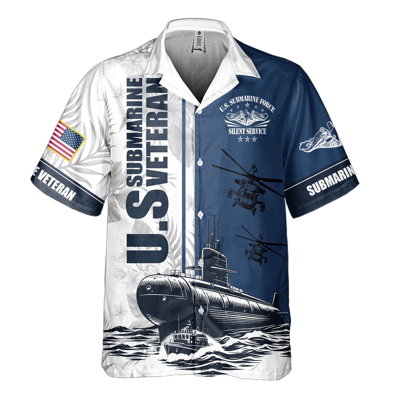 Navy Submarine Cuban Shirt
