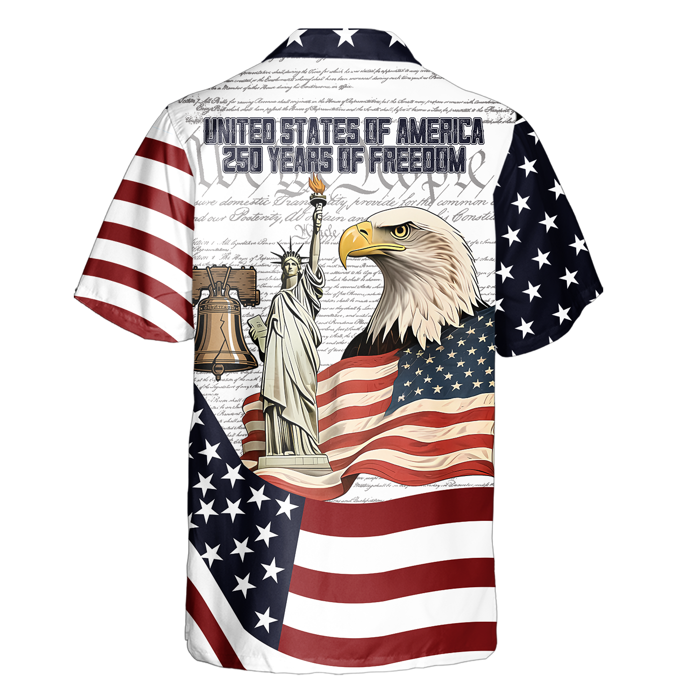 America 250 Years of Freedom Cuban Shirt
