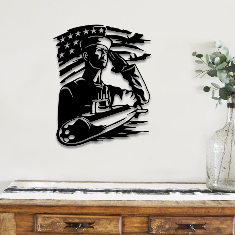 Navy Submarine Metal Sign Wall Art
