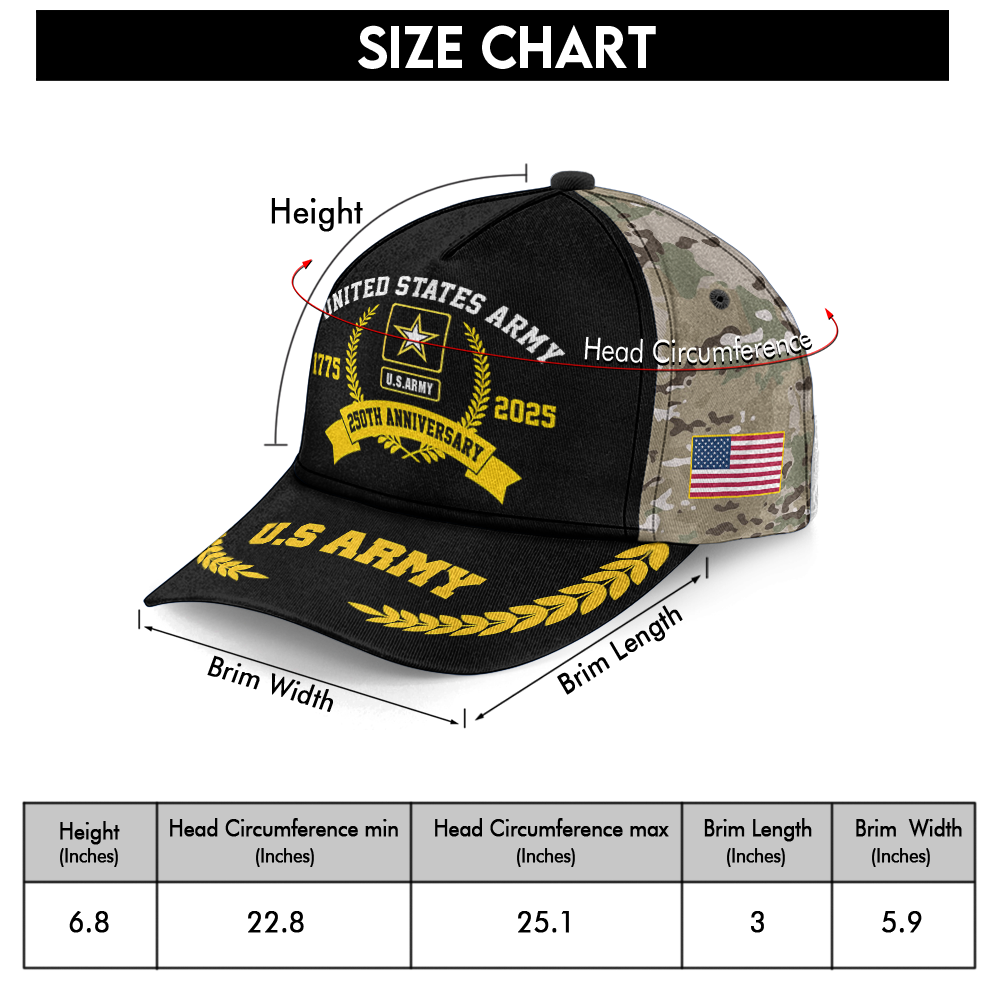 Army 250th Anniversary Classic Cap
