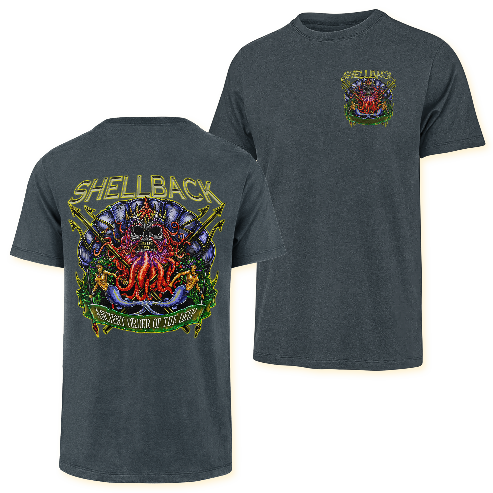 Shellback Ancient Order Of The Deep Double Side Classic T-shirt