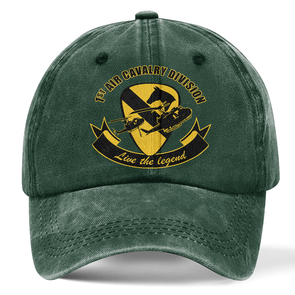 Personalizable Army 1st Cavalry Division Washed Cap