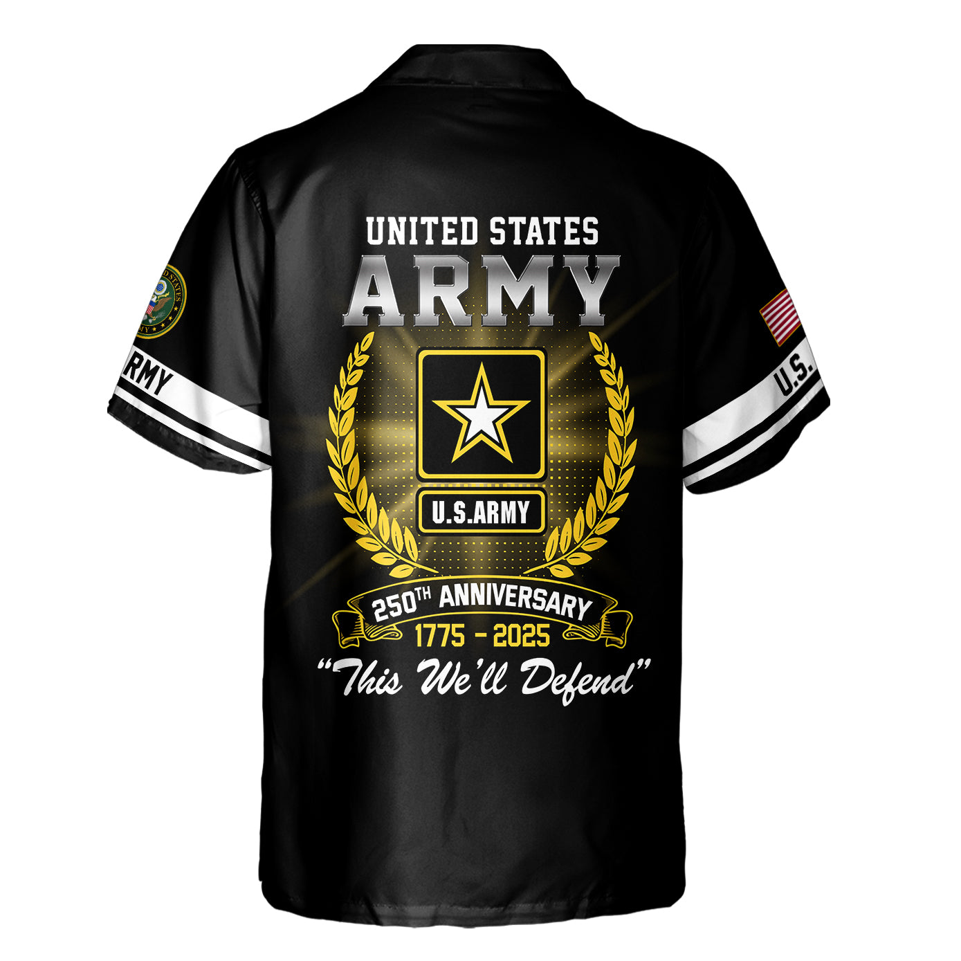 Army 250th Anniversary Cuban Shirt