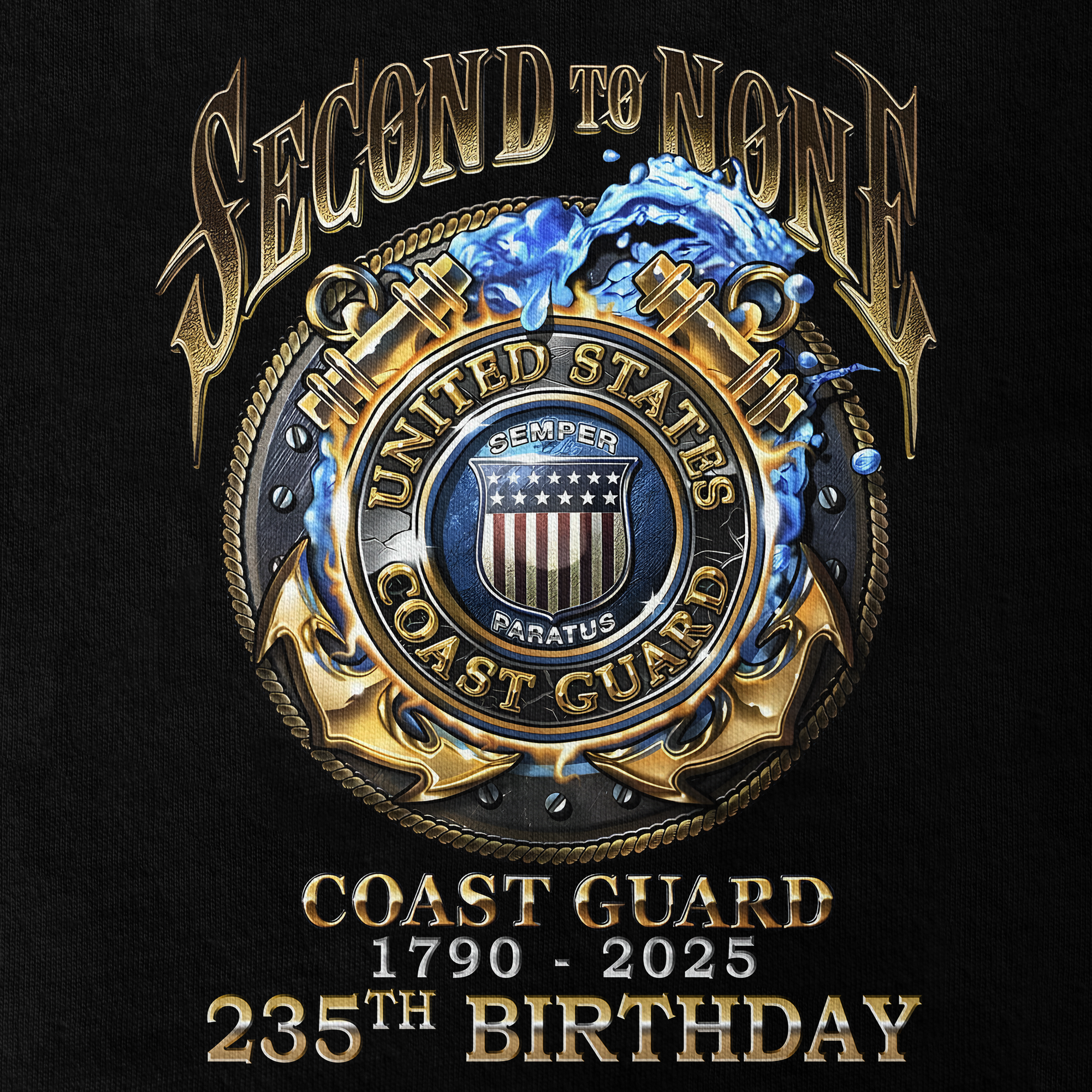 Coast Guard 235th Birthday Double Side Classic T-shirt