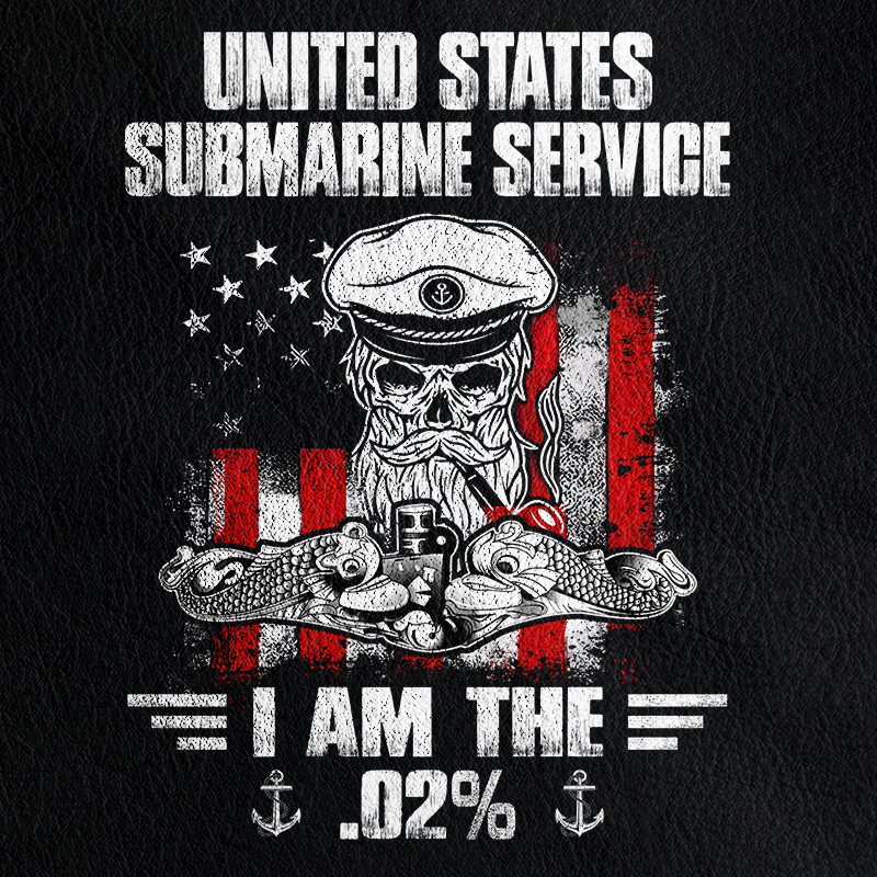 Personalizable Navy Submarine I am The .02% Leather Jacket
