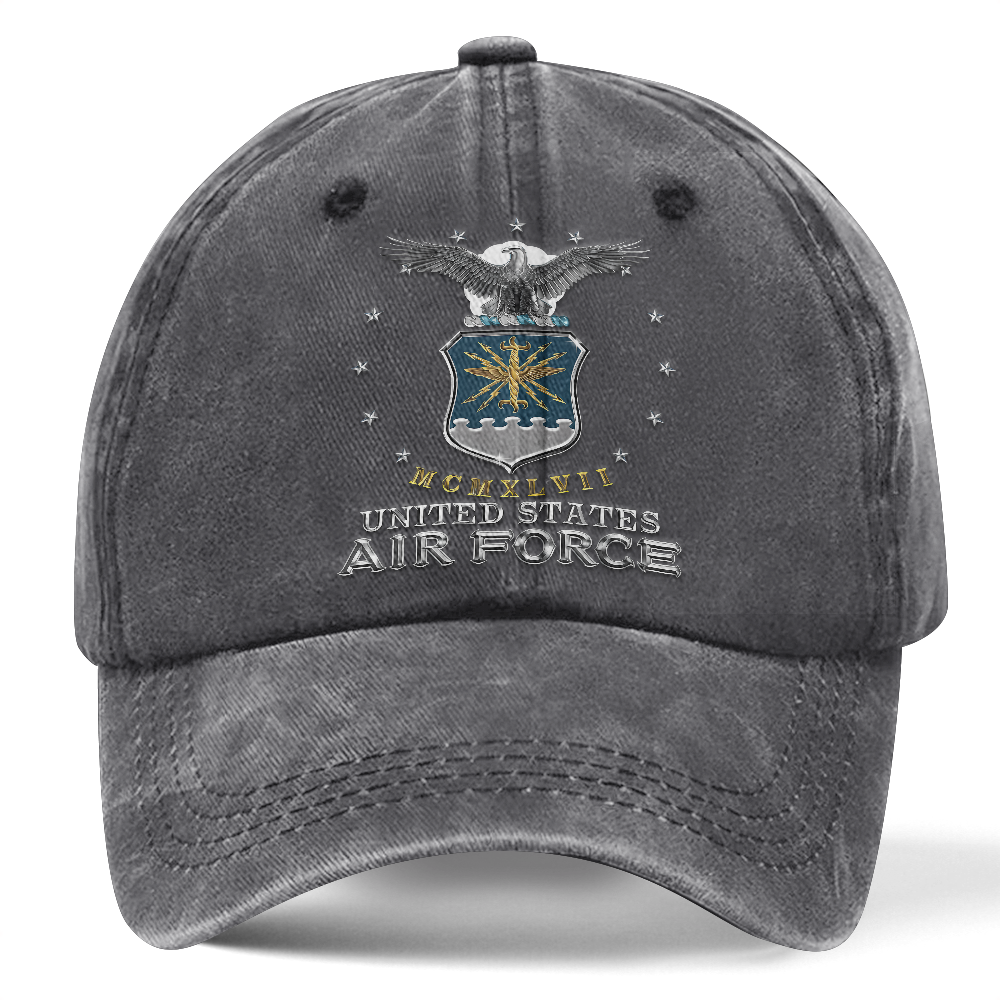 Personalizable Air Force Washed Cap