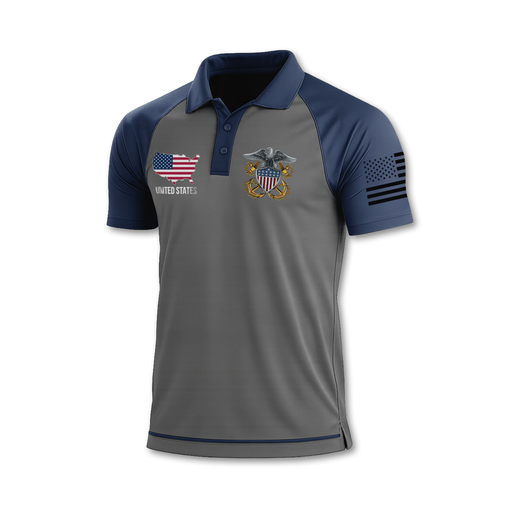 Navy 250th Anniversary Polo Shirt