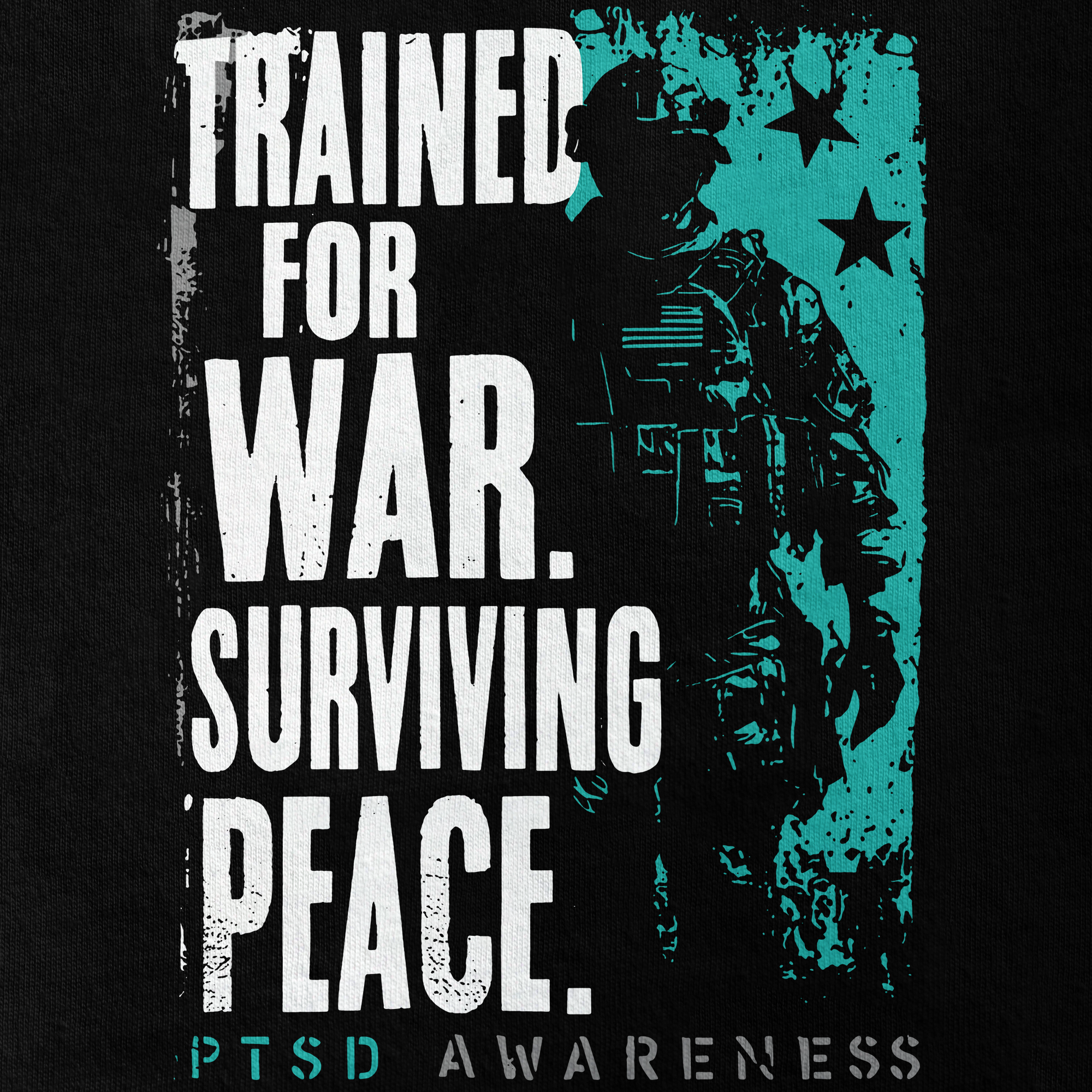 PTSD Surviving Peace Double Side Classic T-shirt
