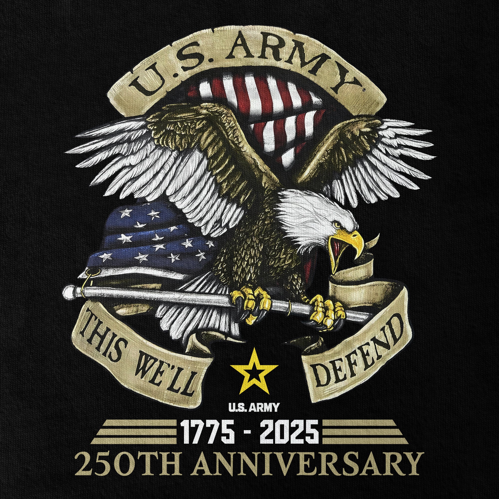 Army 250th Anniversary Double Side Classic T-shirt