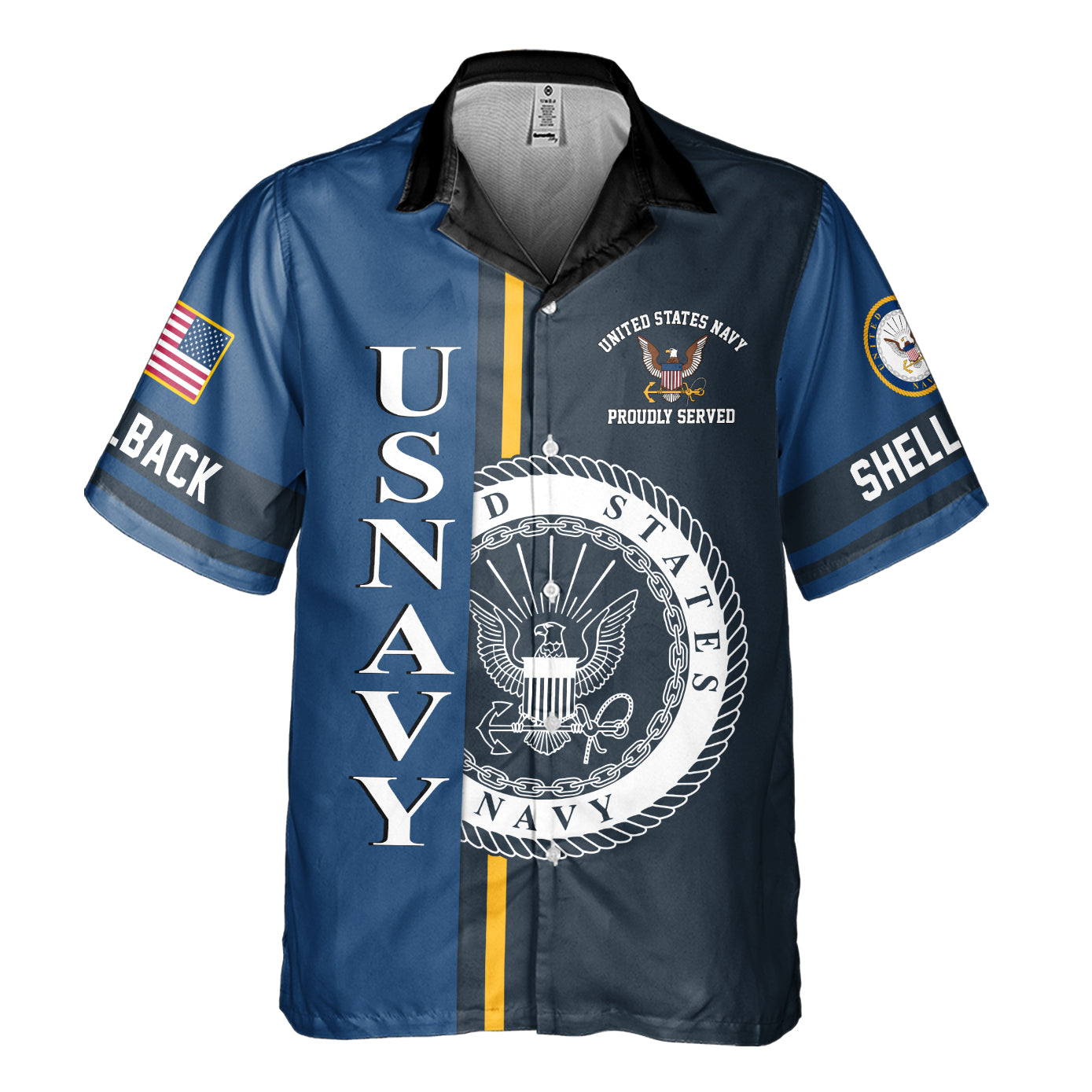 Shellback Ancient Order Of The Deep Cuban Shirt