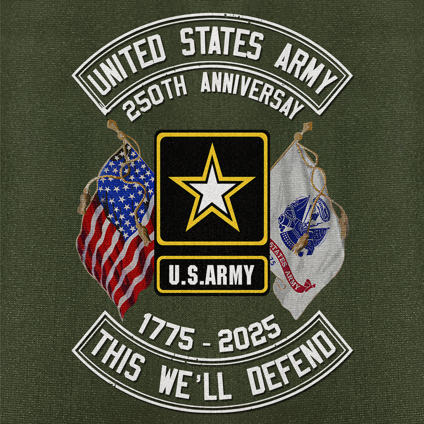 Army 250th Anniversary Cuban Shirt