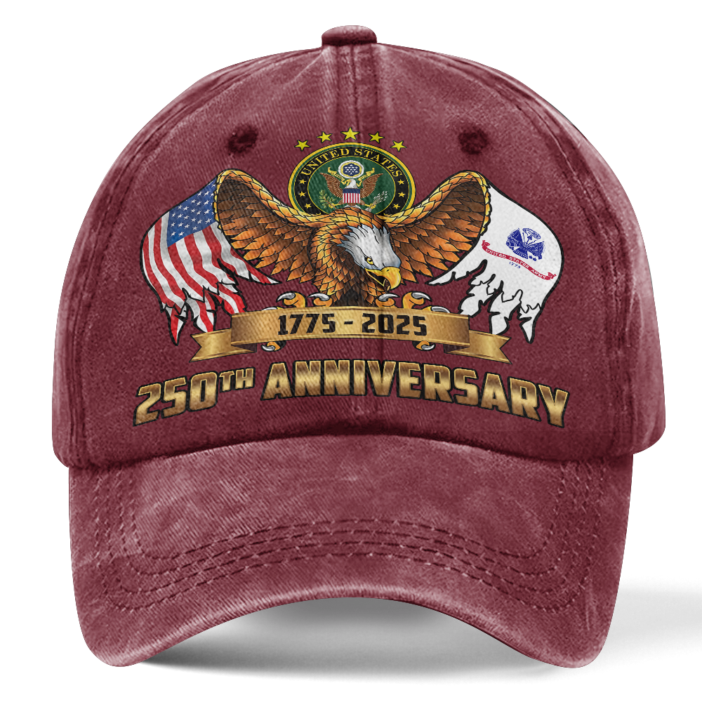 Army 250th Anniversary Washed Cap