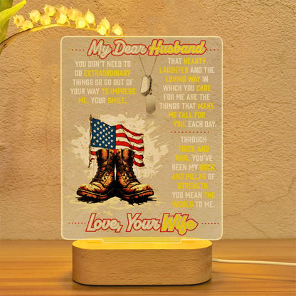 Veteran  My Dear Husband - 3D LED LAMP