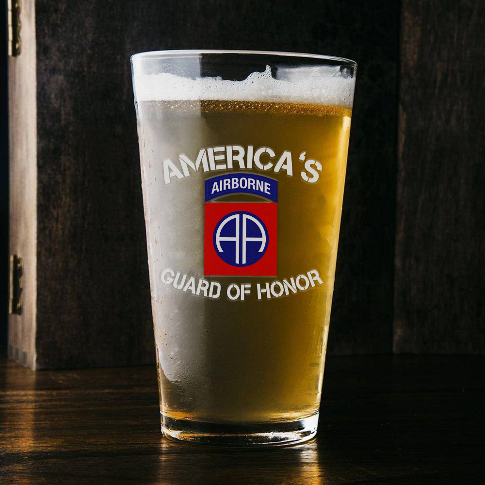 Airborne America's Guard Of Honor Pint Glass