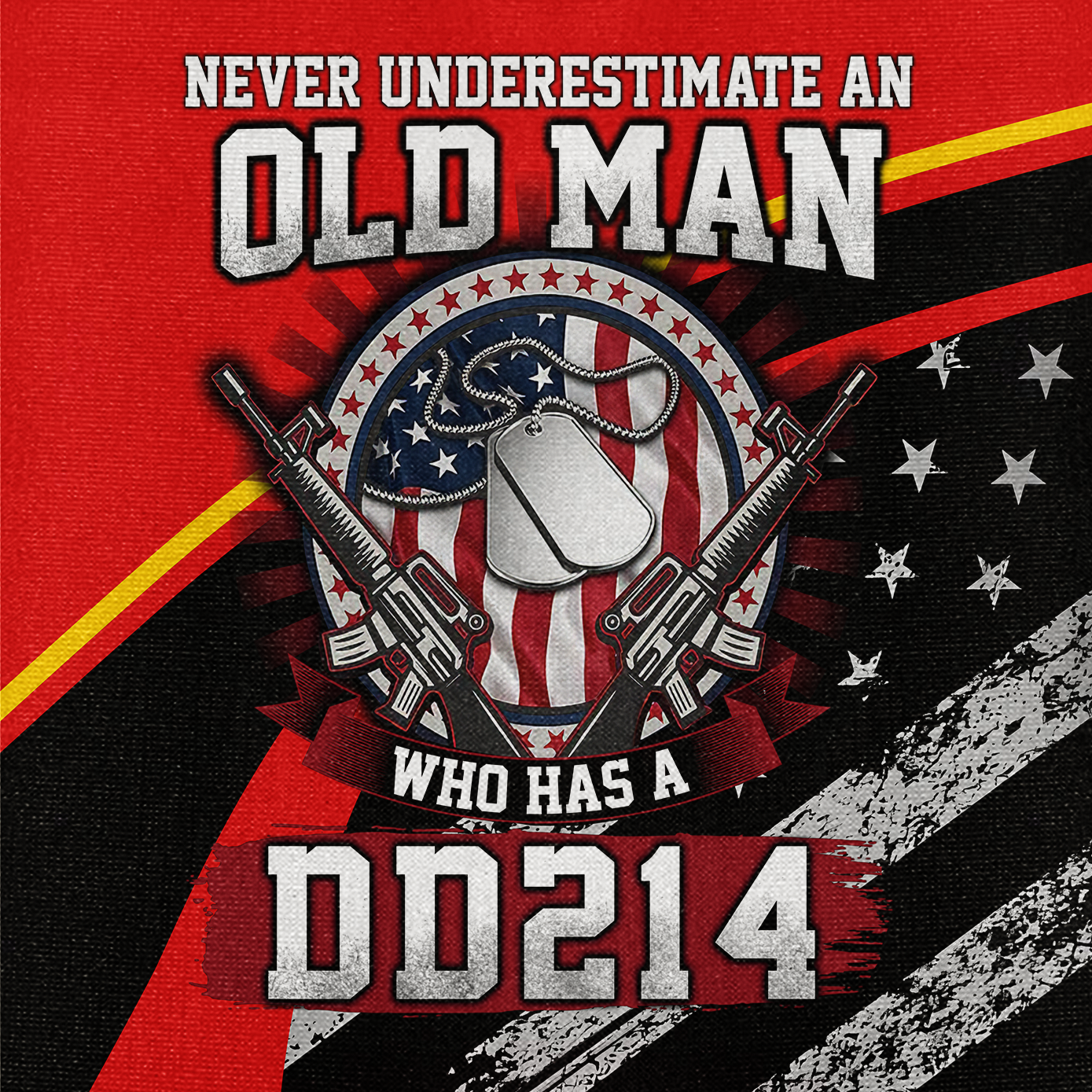 Never Underestimate An Old Man Who Has A DD-214 Cuban Shirt