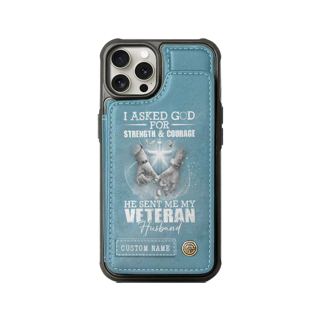 Personalizable Veteran's Wife Wallet Phone Case