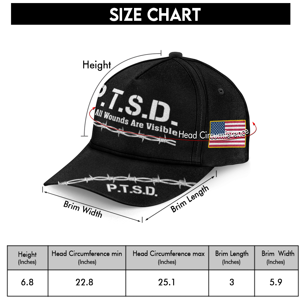 PTSD Not All Wounds Are Visible Classic Cap