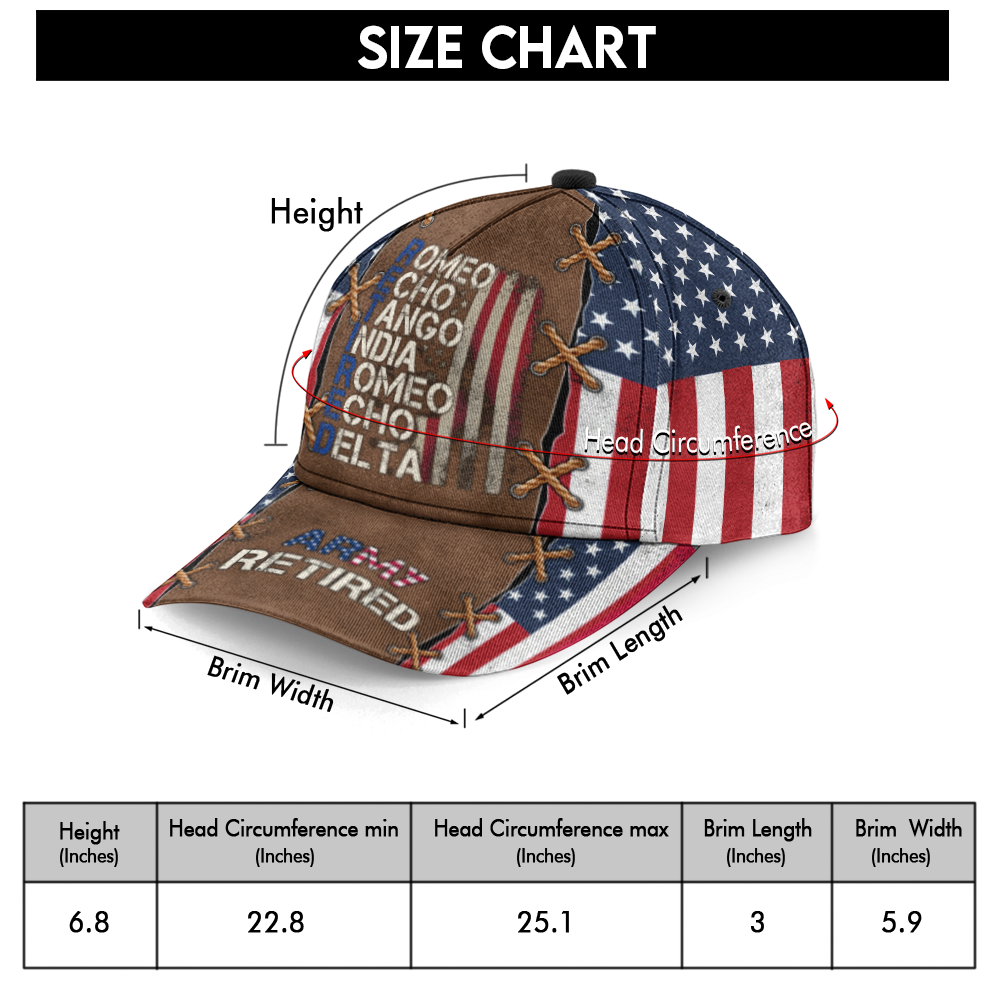 Army Retired Foxtrot Classic Cap