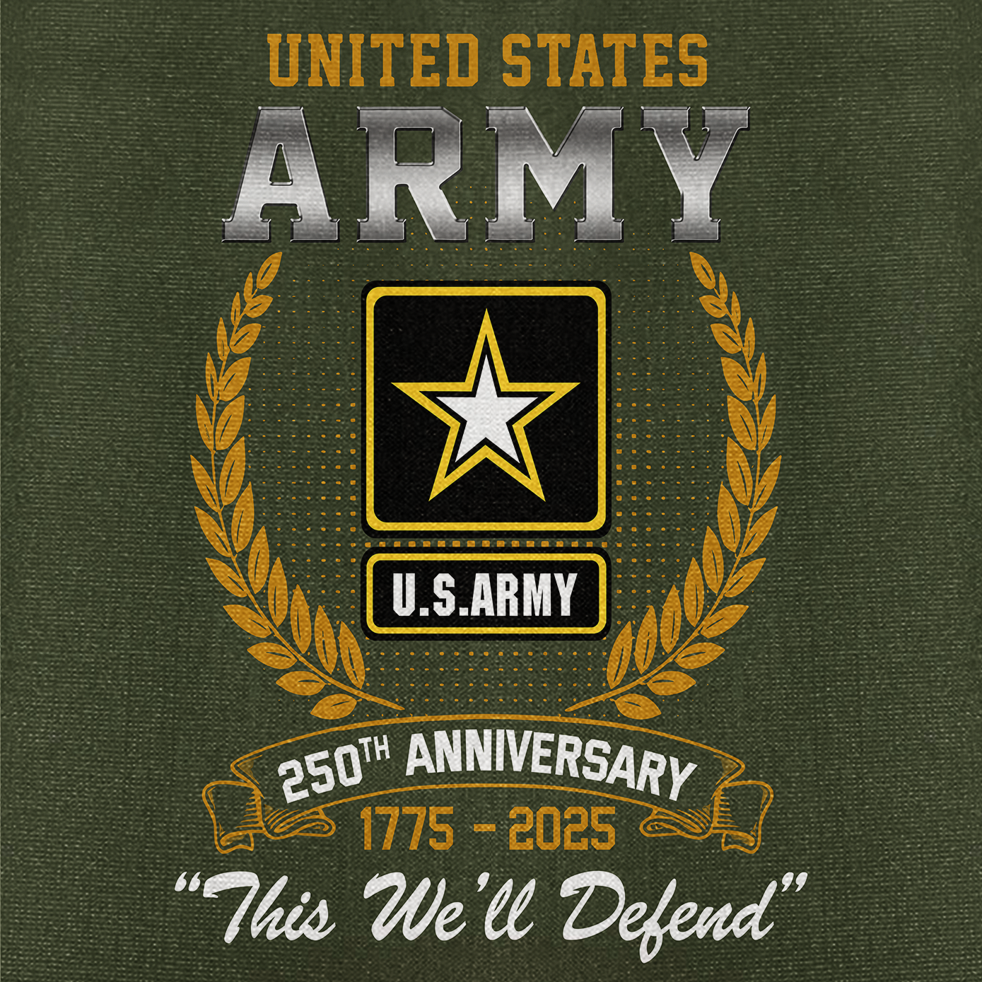 Army 250th Anniversary Cuban Shirt
