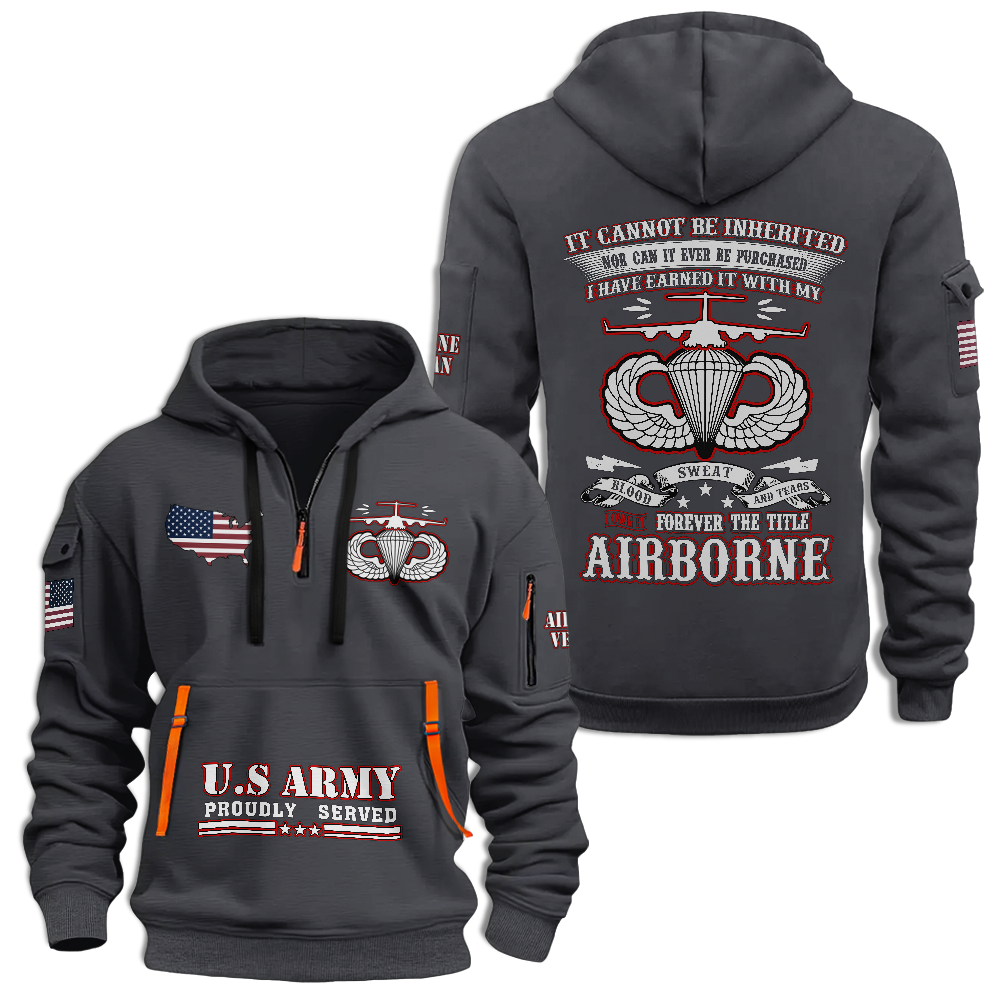 I Own It Forever The Title Airborne Quarter Zip Hoodie