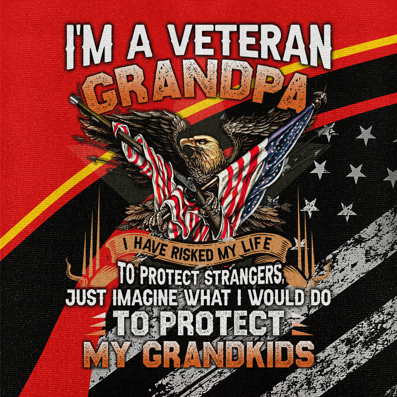 I'm A Veteran Grandpa Cuban Shirt