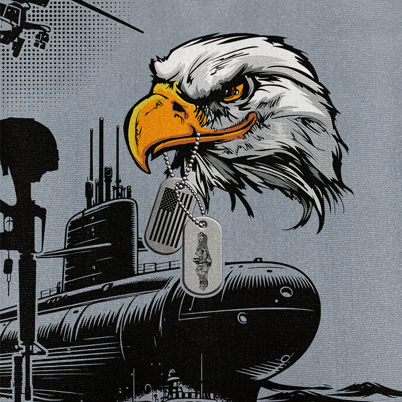 Navy Submarine Run Silent Run Deep Cuban Shirt