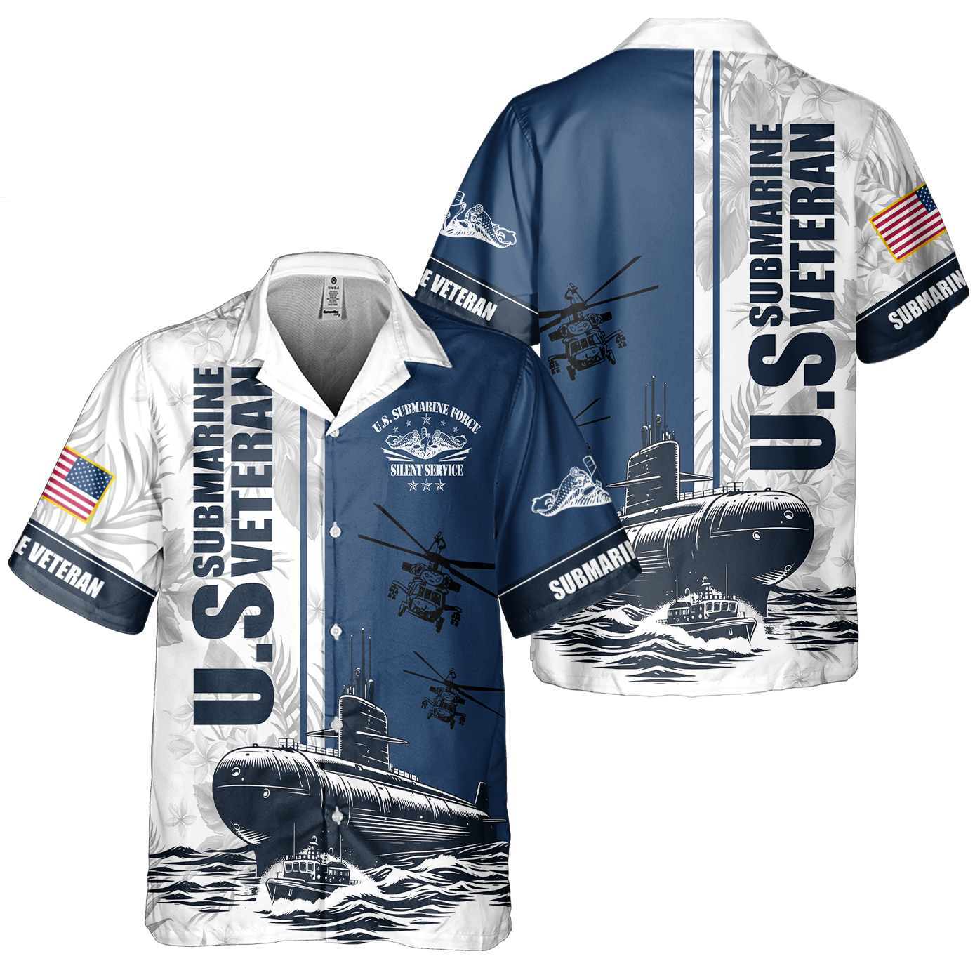 Navy Submarine Cuban Shirt